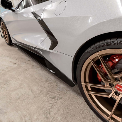 2020-2026 Chevrolet Corvette C8 R1 Side Skirt Splitters - view 6