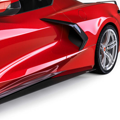 2020-2026 Chevrolet Corvette C8 R1 Side Skirt Splitters - view 9