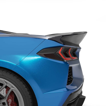 2020-2026 Corvette C8 V3R Style Rear Spoiler, Gloss Black - view 3