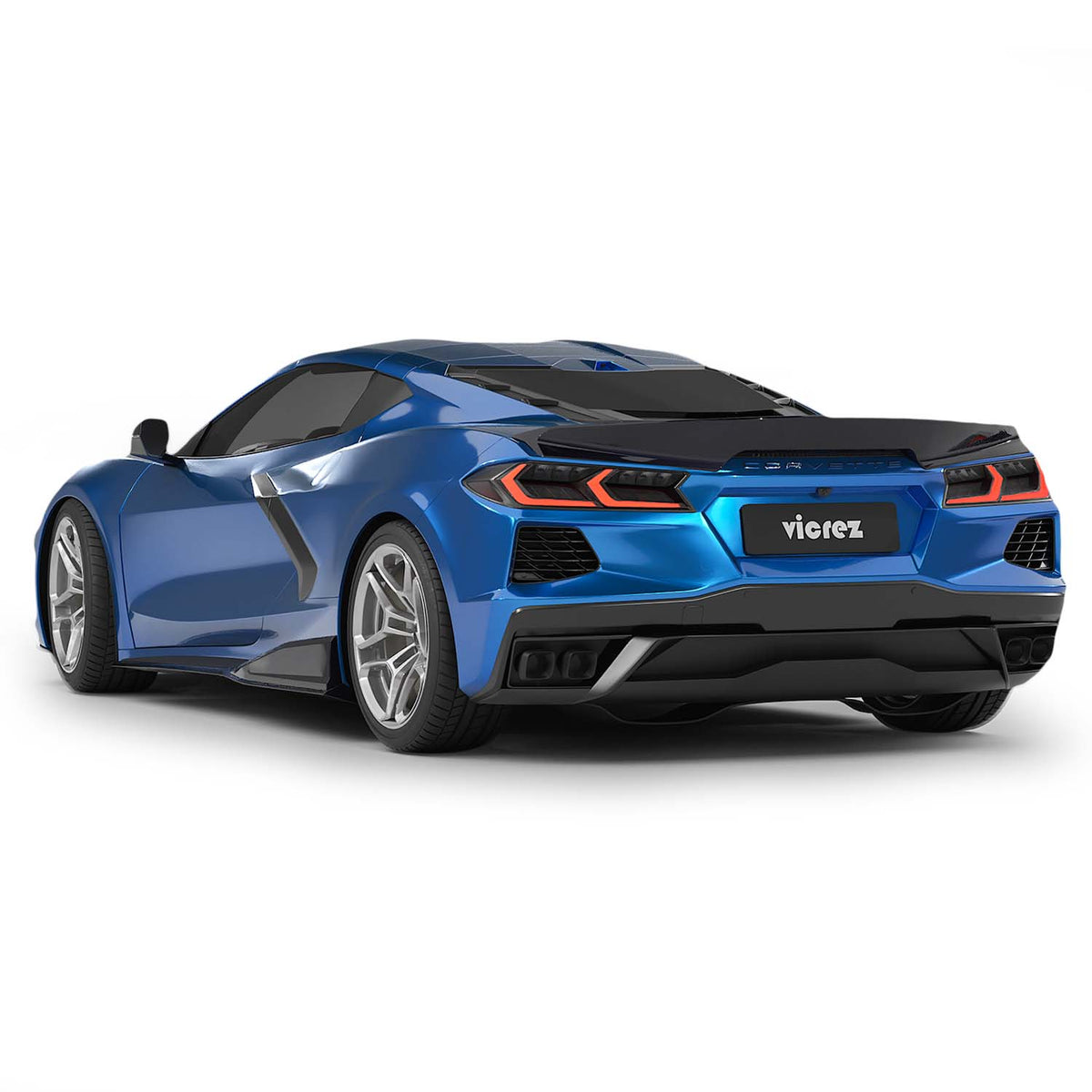 2020-2026 Corvette C8 V3R Style Rear Spoiler, Gloss Black - view 8