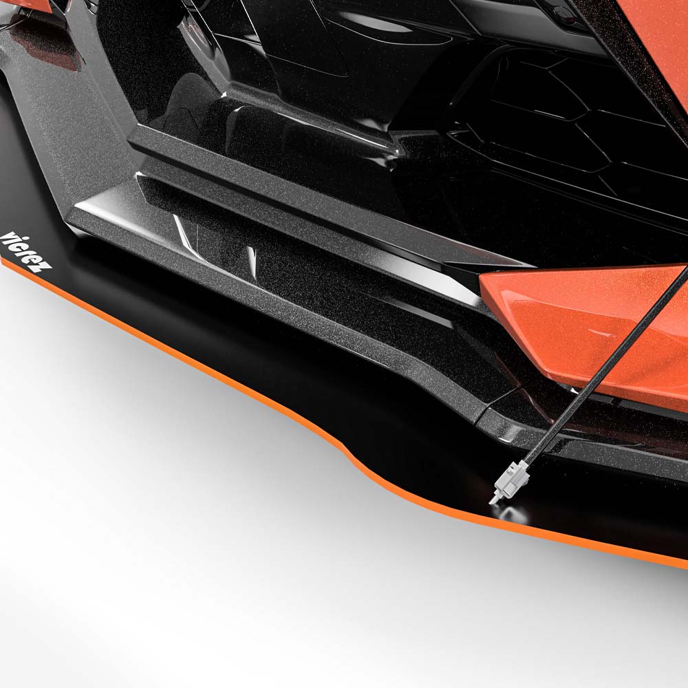 2020-2026 Chevrolet Corvette C8 V5R Front Splitter, ABS - view 10