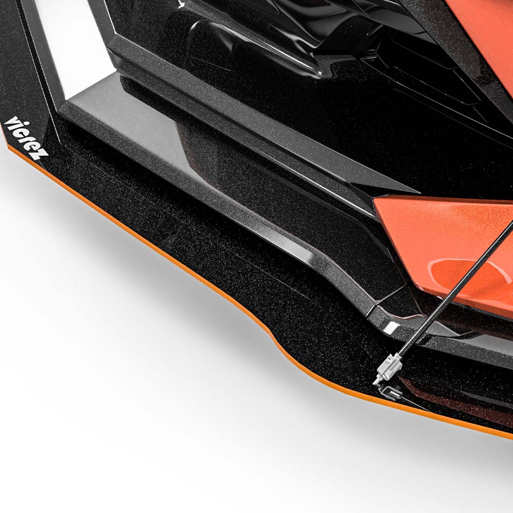 2020-2026 Chevrolet Corvette C8 V5R Front Splitter, ABS - view 6