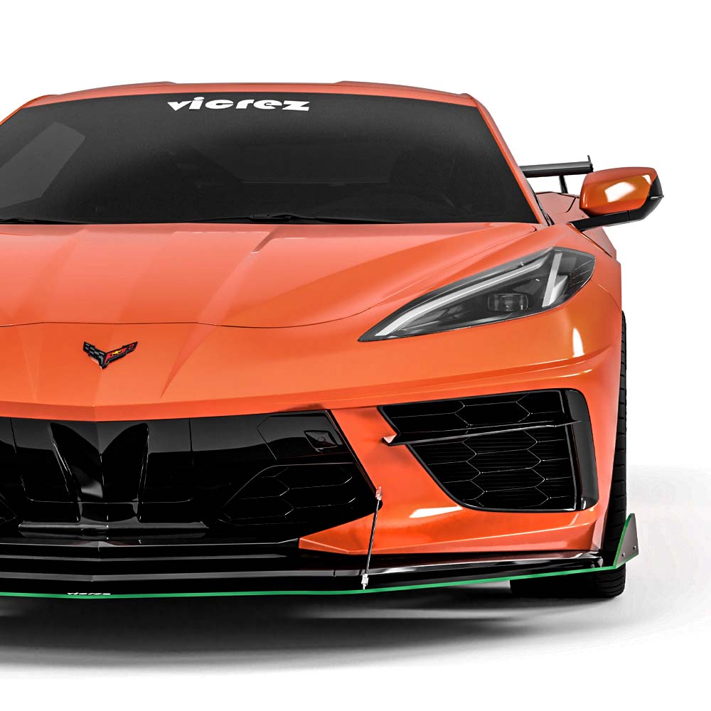 2020-2026 Chevrolet Corvette C8 V5R Front Splitter, ABS - view 8
