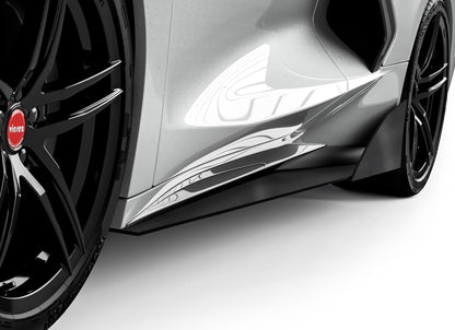 2020-2026 Chevrolet Corvette C8 VZR1 Side Skirt Splitters - view 16