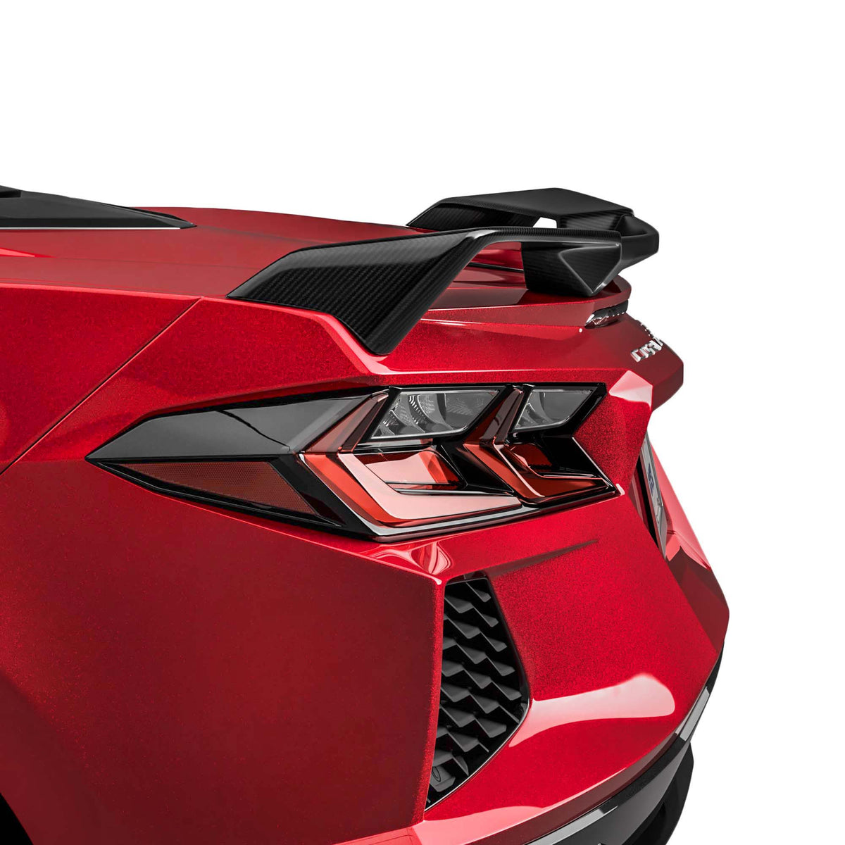 2020-2026 Corvette C8 Z51 Rear Spoiler, Gloss Forged Carbon