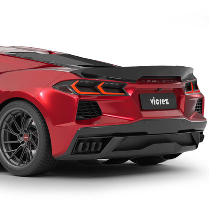 2020-2026 Corvette C8 5VM Style Aero Package, Gloss Black - view 2