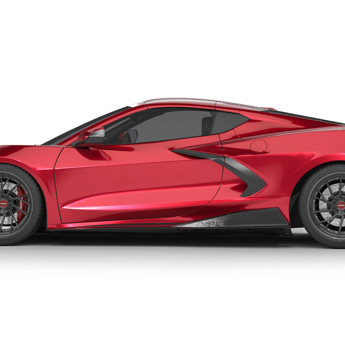 2020-2026 Corvette C8 5VM Style Aero Package, Gloss Black - view 8