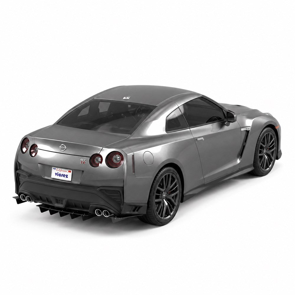 2021-2024 Nissan GT-R Jesky VR5 Rear Diffuser, ABS - view 2