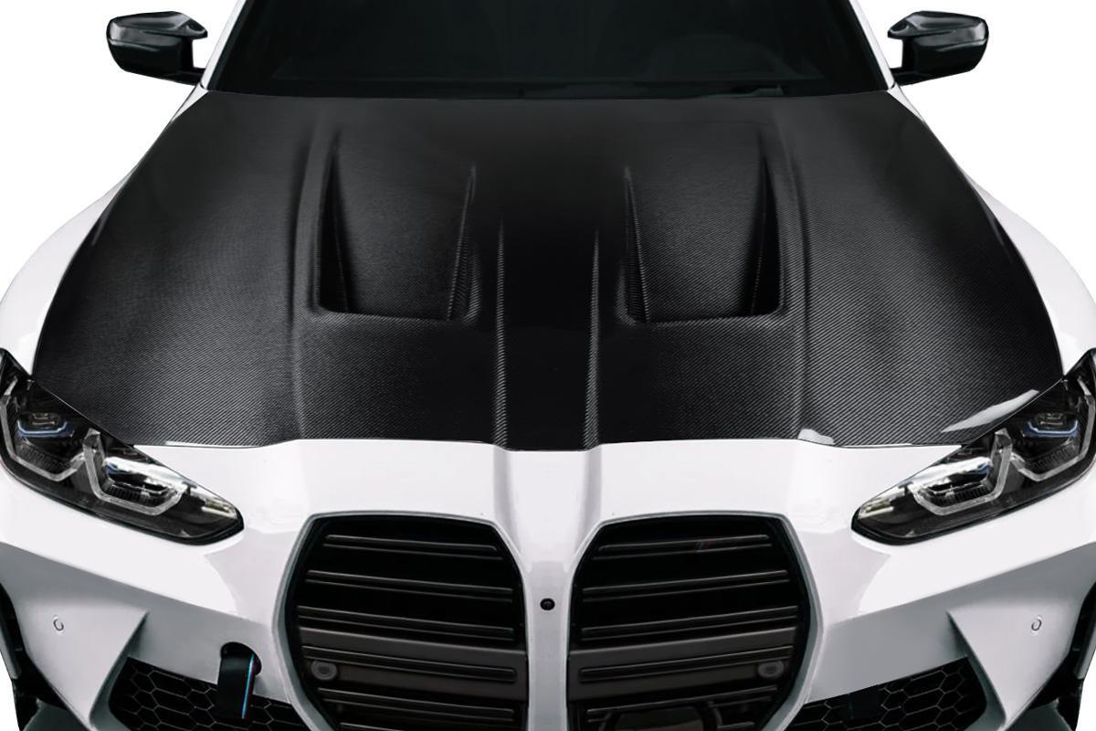2021-2025 BMW G80 M3 G82 M4 Phased Hood, Carbon Fiber - view 1