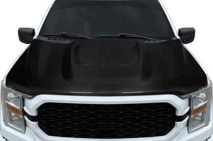 2021-2025 Ford F-150 Adventure Hood, Carbon Fiber - view 1
