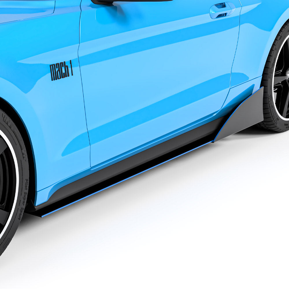 2021-2025 Ford Mustang Mach 1 LV4 Side Splitters, USA Made - view 4