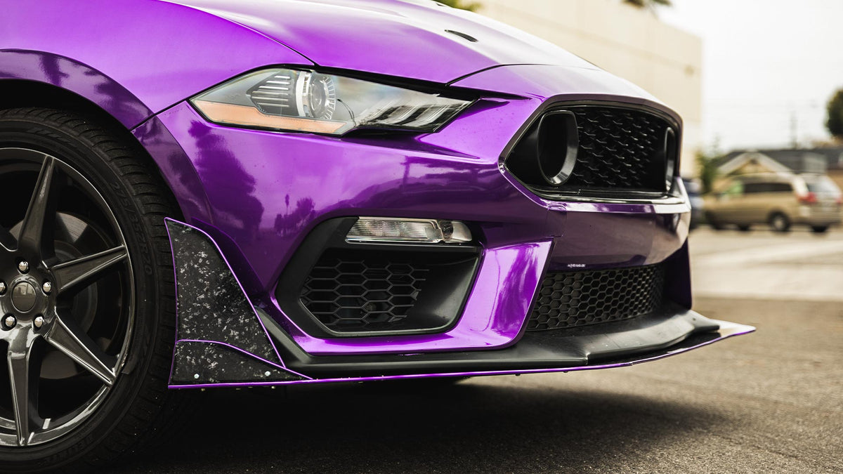 2021-2025 Ford Mustang Mach 1 LV4 Front Splitter, ABS - view 4