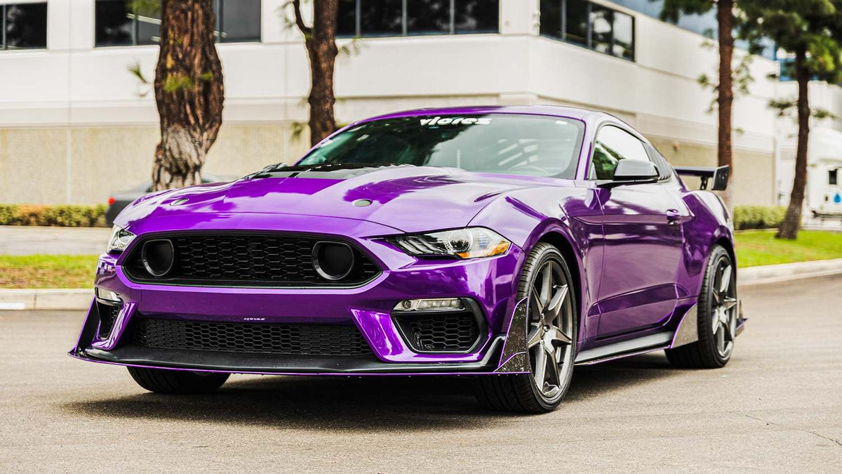 2021-2025 Ford Mustang Mach 1 LV4 Front Splitter, ABS - view 6
