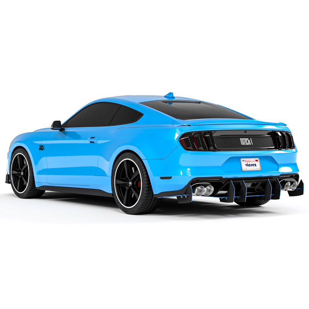 2021-2025 Ford Mustang Mach 1 LV4 Rear Diffuser, USA Made - view 2