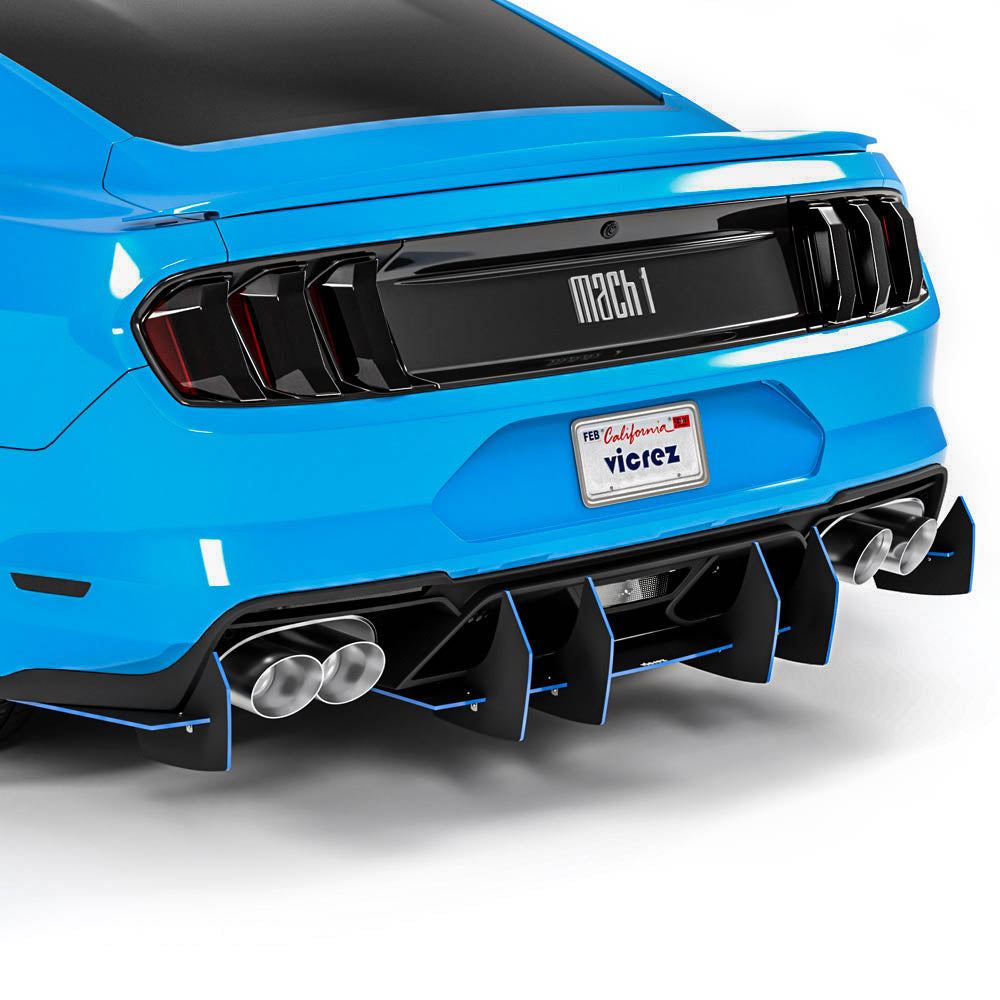 2021-2025 Ford Mustang Mach 1 LV4 Rear Diffuser, USA Made - view 4