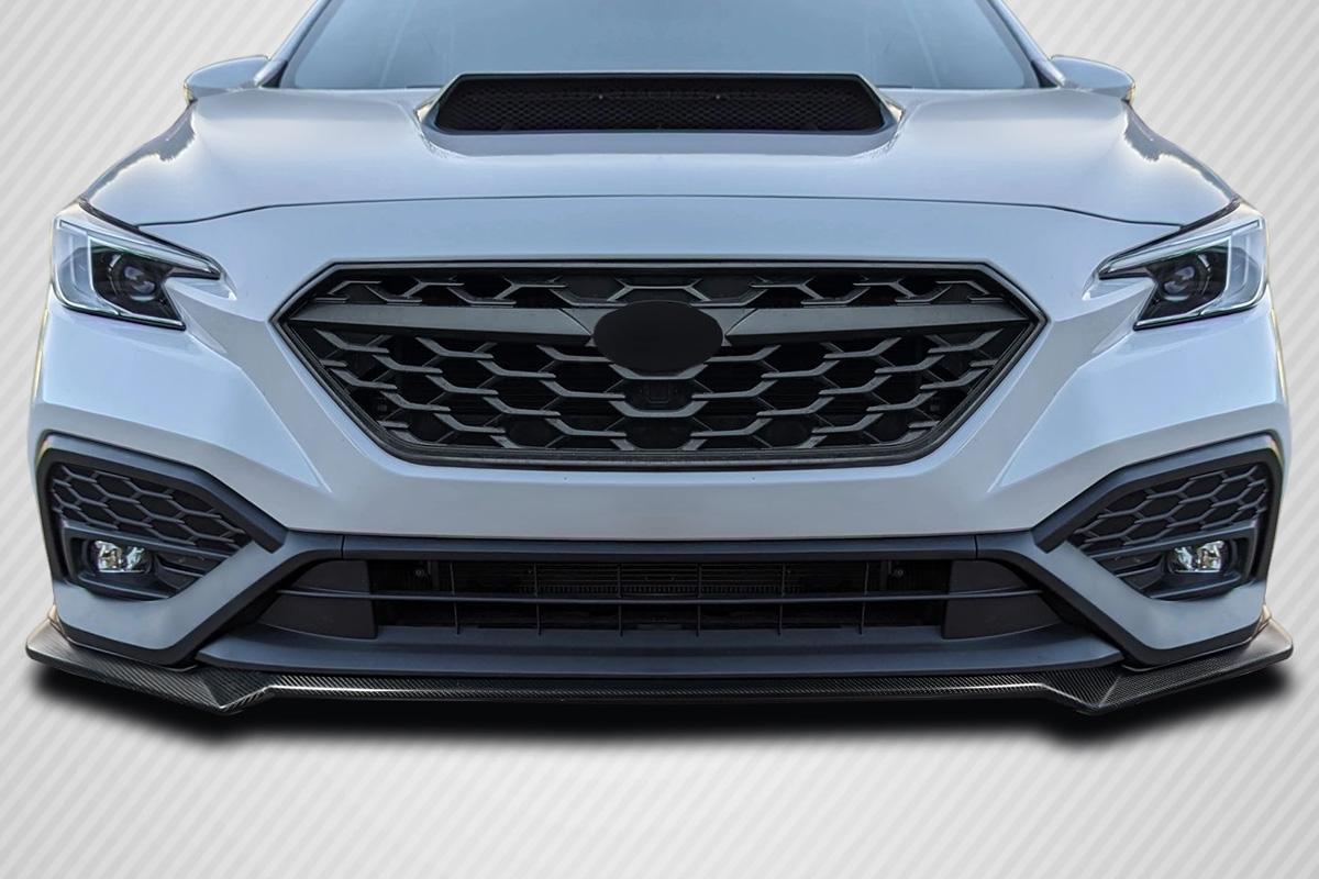 2022-2023 Subaru WRX STI Look Front Lip Spoiler Air Dam, Carbon Fiber - view 1