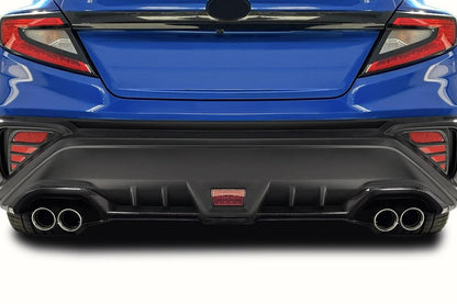 2022-2023 Subaru WRX STI Look Rear Diffuser, Carbon Fiber - view 1