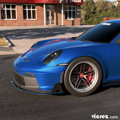 2022-2024 Porsche 911 GT3 Uruzo Style Front Splitter - view 3