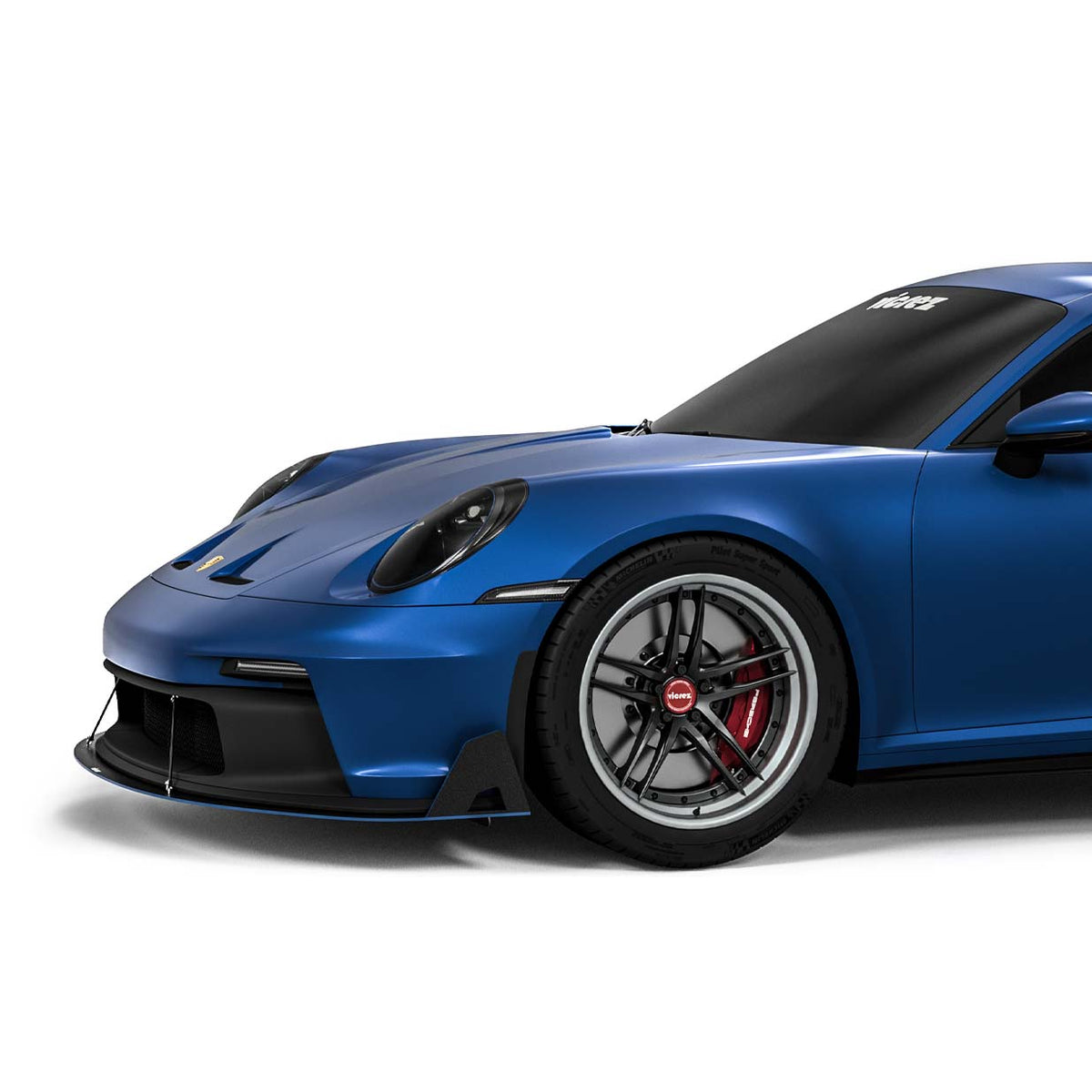 2022-2024 Porsche 911 GT3 Uruzo Style Front Splitter - view 7