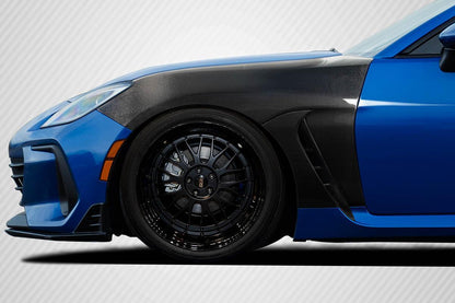 2022-2025 Toyota 86 / Subaru BRZ OEM Look Front Fenders, Carbon Fiber - view 1