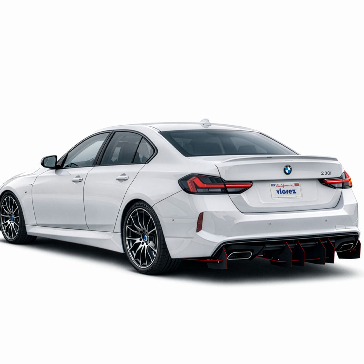 2022-2026 BMW 2 Series Centa VR2 Rear Diffuser, ABS - view 10