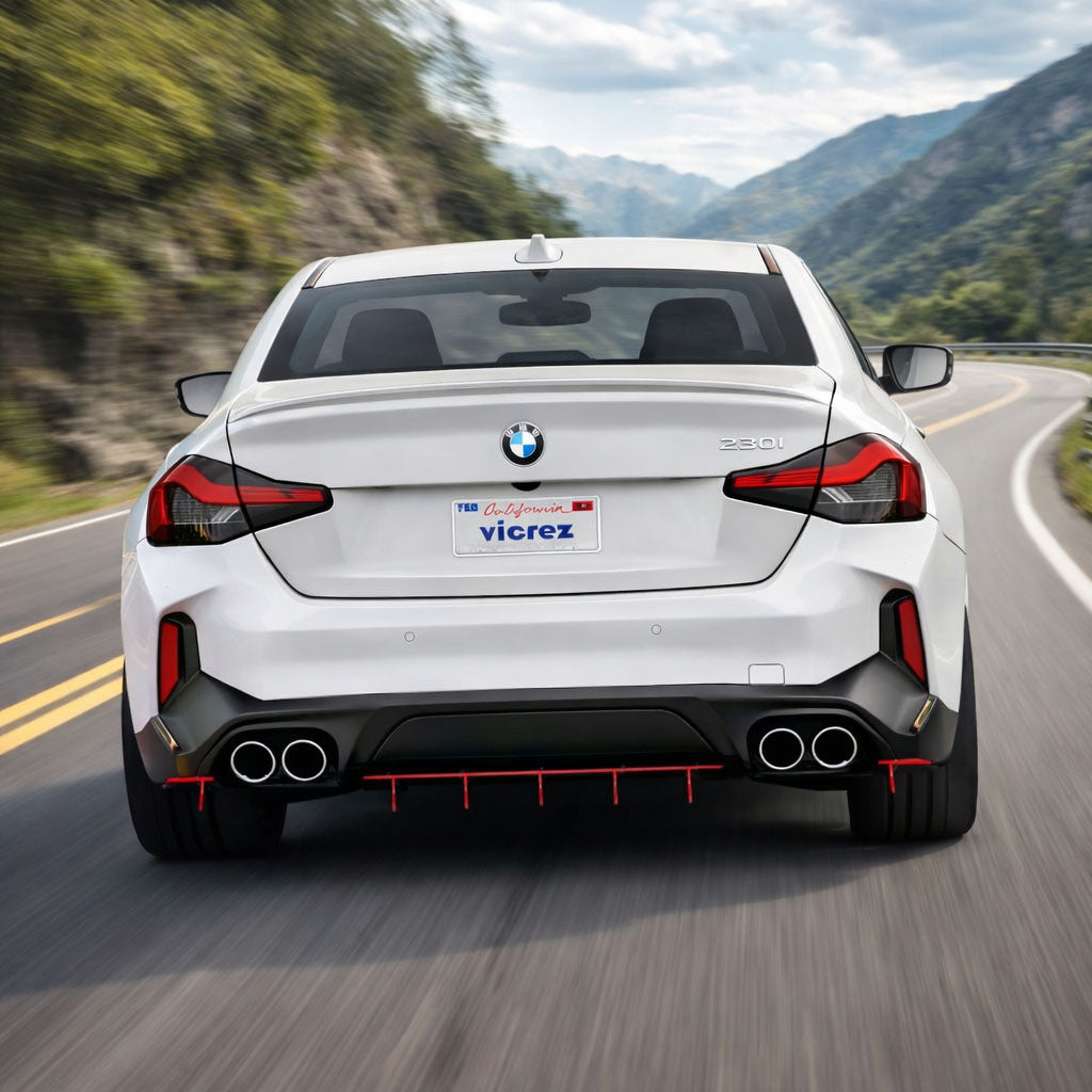 2022-2026 BMW 2 Series Zonari VR5 Rear Diffuser, ABS - view 12