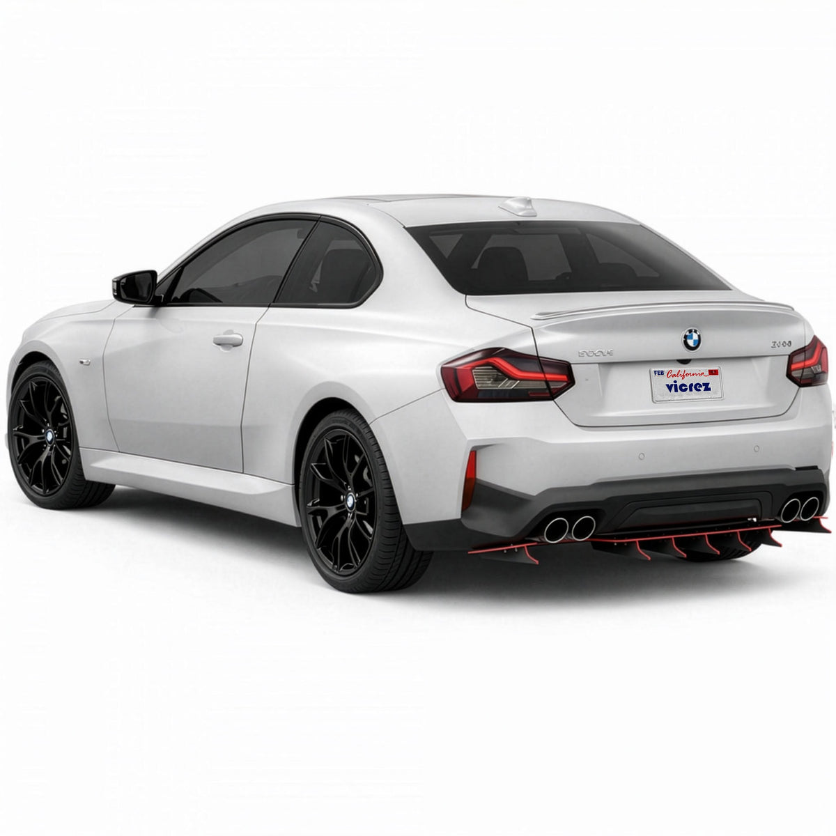 2022-2026 BMW 2 Series Zonari VR5 Rear Diffuser, ABS - view 5