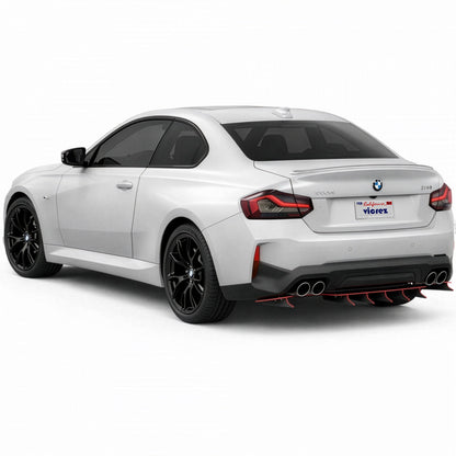 2022-2026 BMW 2 Series Zonari VR5 Rear Diffuser, ABS - view 5