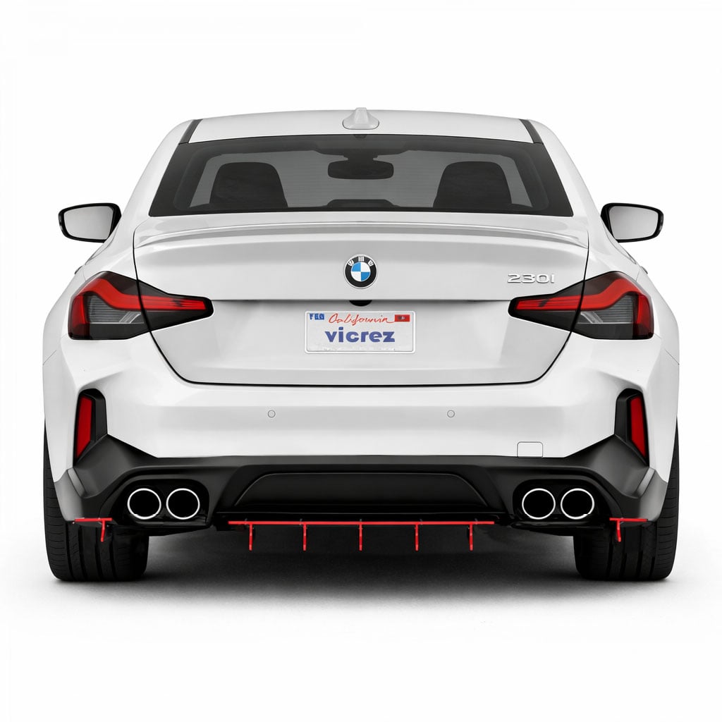 2022-2026 BMW 2 Series Zonari VR5 Rear Diffuser, ABS - view 7