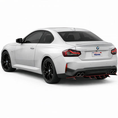 2022-2026 BMW 2 Series Zonari VR5 Rear Diffuser, ABS - view 8