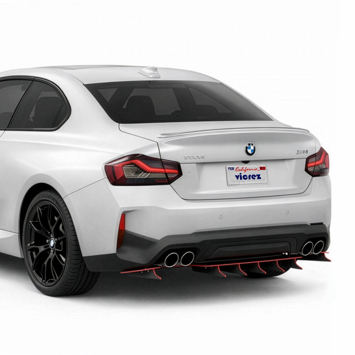 2022-2026 BMW 2 Series Zonari VR5 Rear Diffuser, ABS - view 9