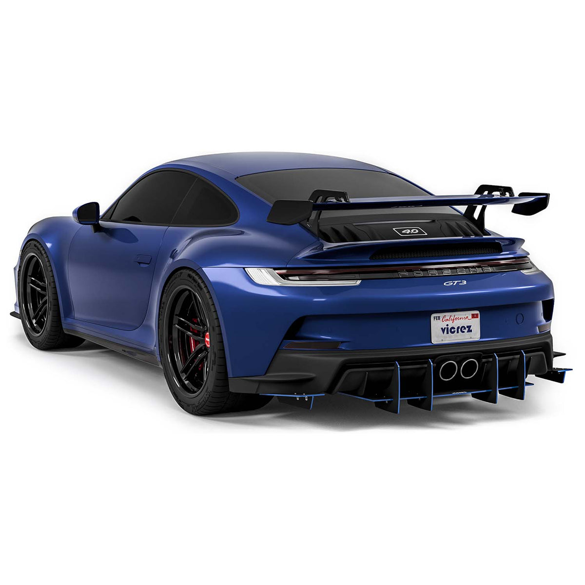 2022-2026 Porsche 911 GT3 Genali VR2 Rear Diffuser - view 3