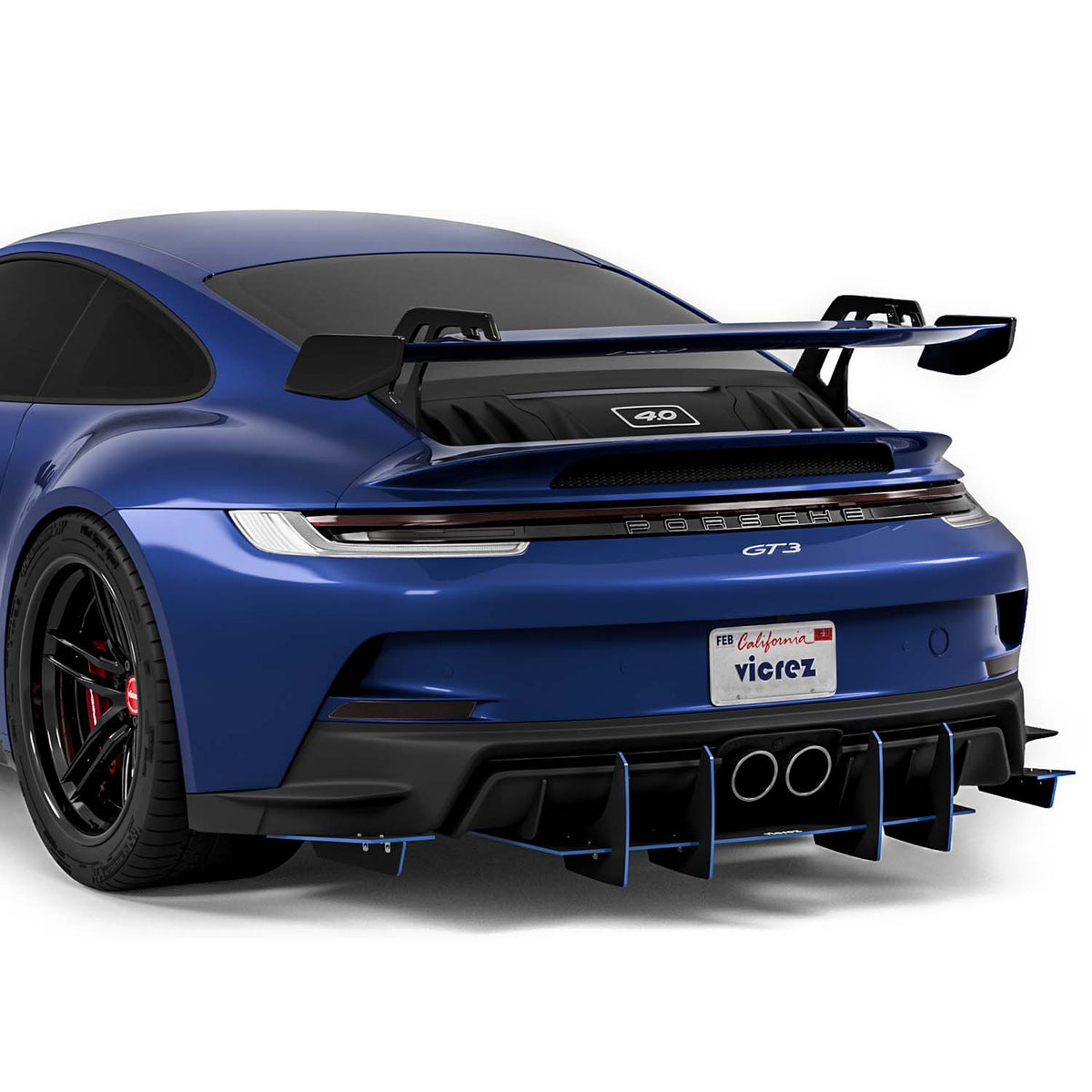 2022-2026 Porsche 911 GT3 Genali VR2 Rear Diffuser - view 4