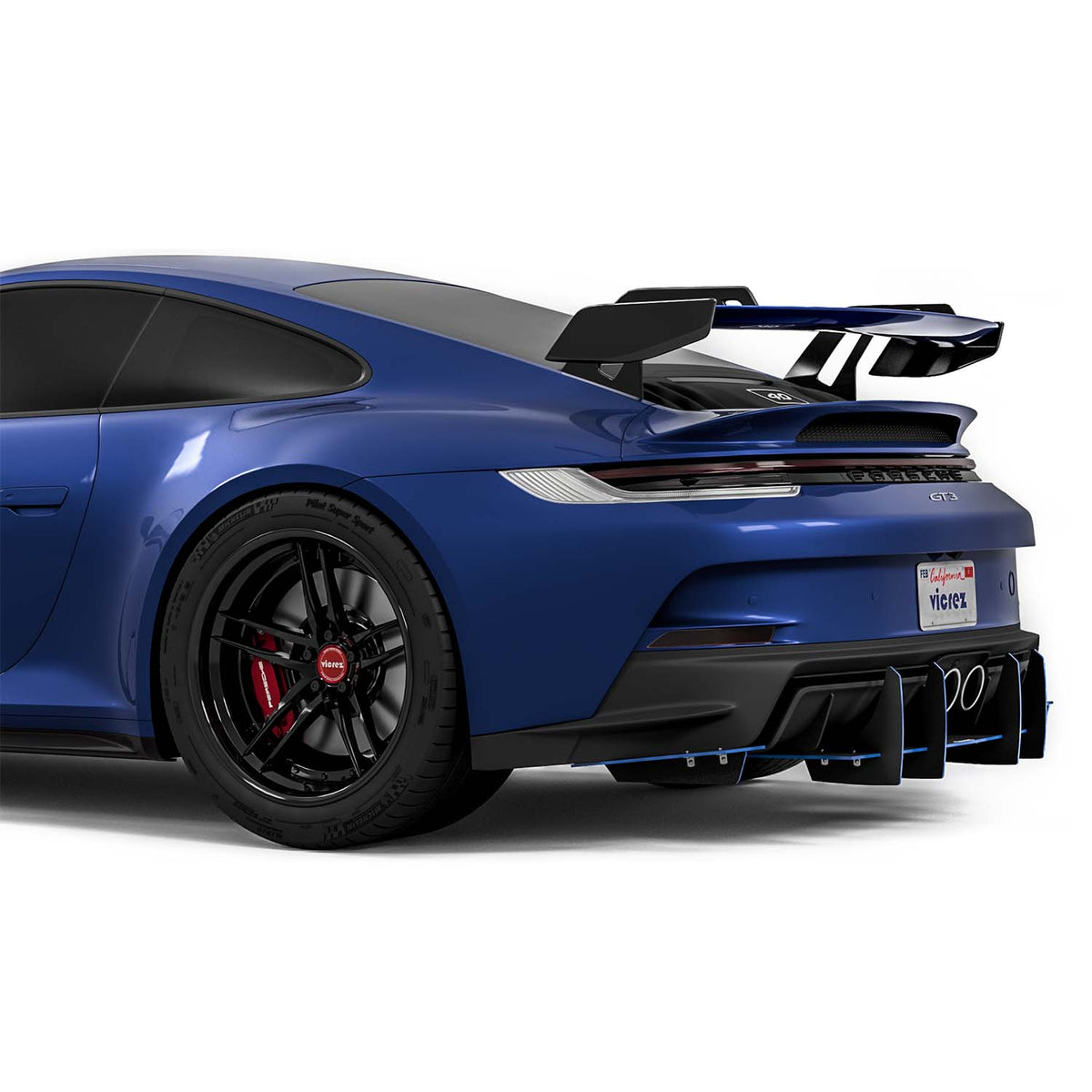 2022-2026 Porsche 911 GT3 Genali VR2 Rear Diffuser - view 6