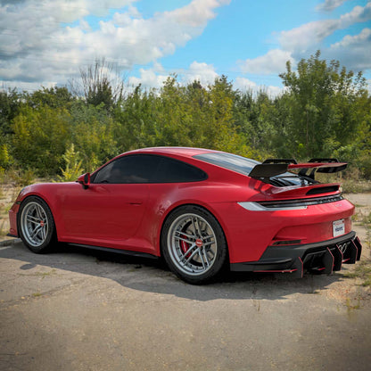 2022-2026 Porsche 911 GT3 Uruzo Style Rear Diffuser - view 3