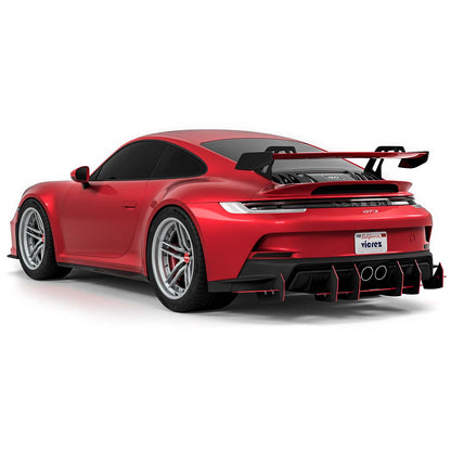 2022-2026 Porsche 911 GT3 Uruzo Style Rear Diffuser - view 4