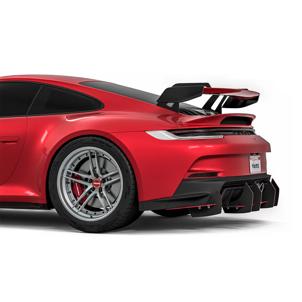 2022-2026 Porsche 911 GT3 Uruzo Style Rear Diffuser - view 6