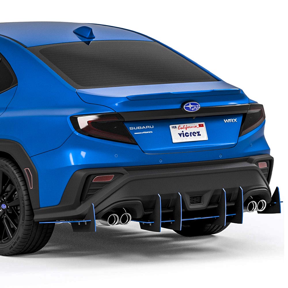 2022-2026 Subaru WRX Genali VR2 Rear Diffuser, Made in USA