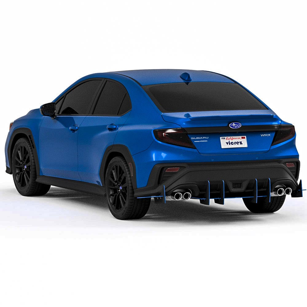 2022-2026 Subaru WRX Genali VR2 Rear Diffuser, Made in USA - view 2