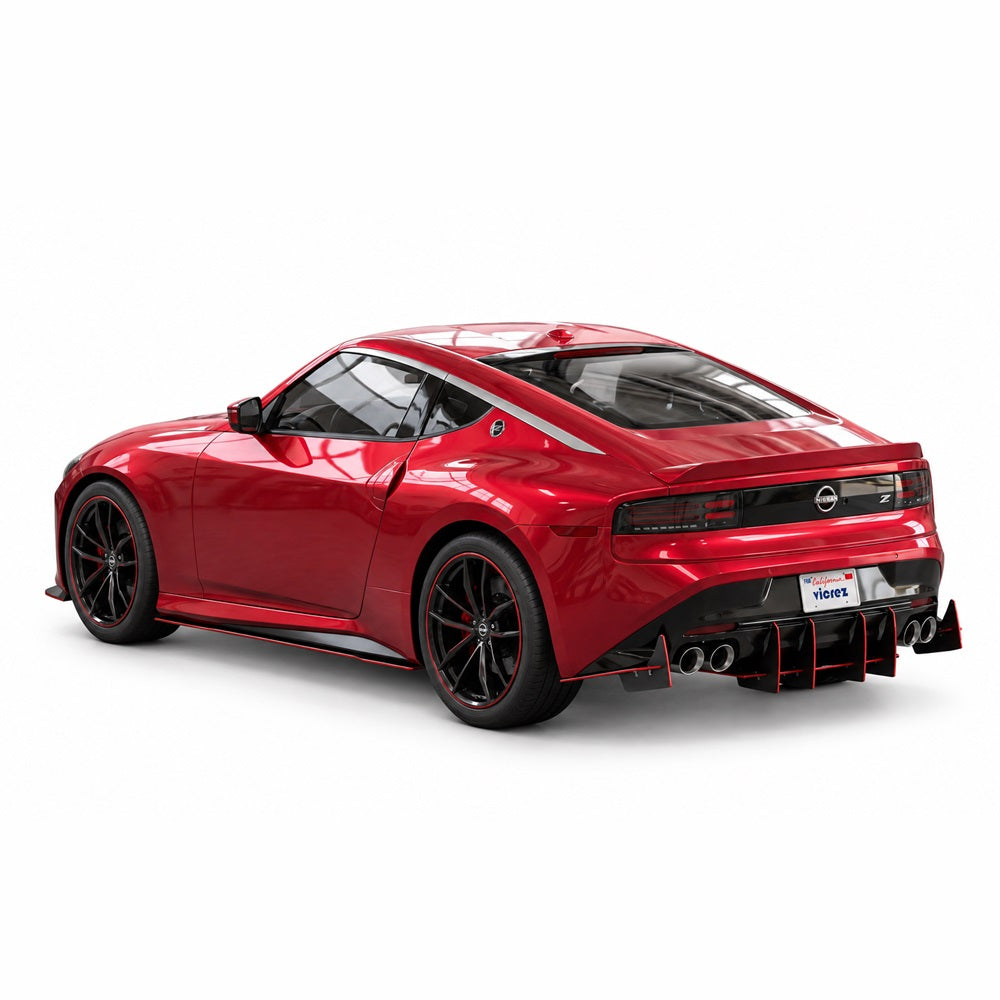 2023-2026 Nissan Z Genali VR2 Rear Diffuser, ABS, USA Made - view 2