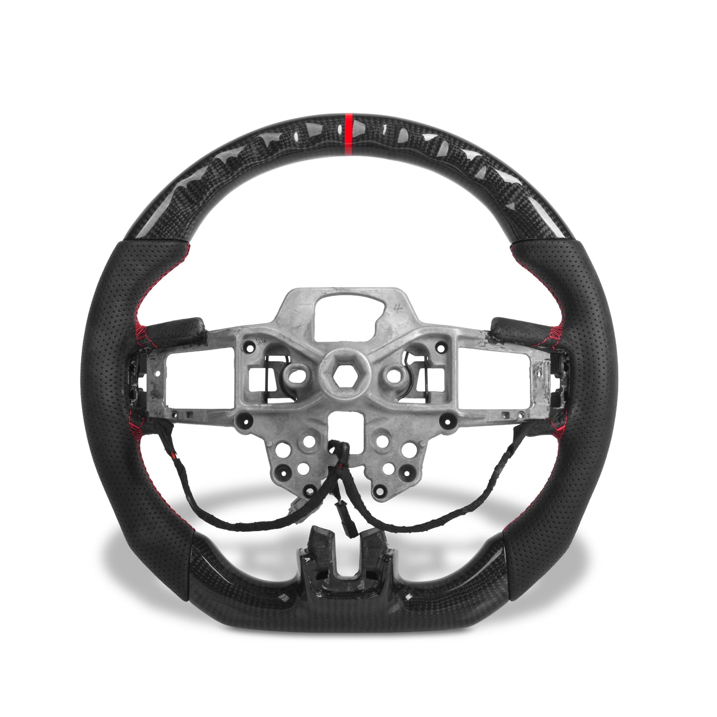 2018-2023 Mustang S550 Carbon Fiber Steering Wheel w/ Heated Core Pre Manufactured