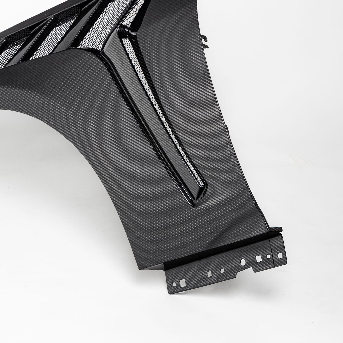 2024-2026 Mustang S650 Type-GTD Dry Gloss Carbon Fiber Front Fenders Pair