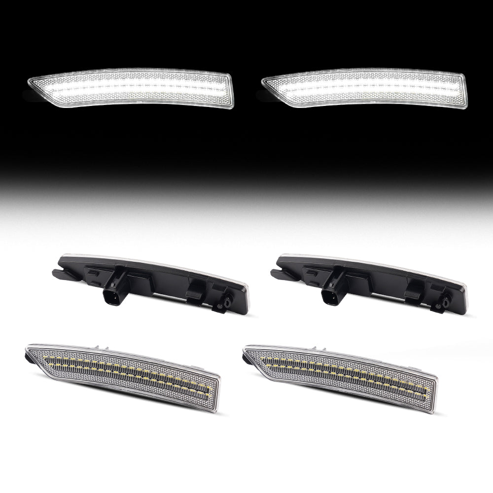 2024-2026 Ford Mustang S650 Clear White LED Side Markers
