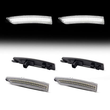 2024-2026 Ford Mustang S650 Clear White LED Side Markers