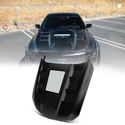 2020-2026 Cadillac CT5 / V-Blackwing Type-Terminator w/Glass Double Sided Gloss V-Shaped Dry Carbon Fiber Hood