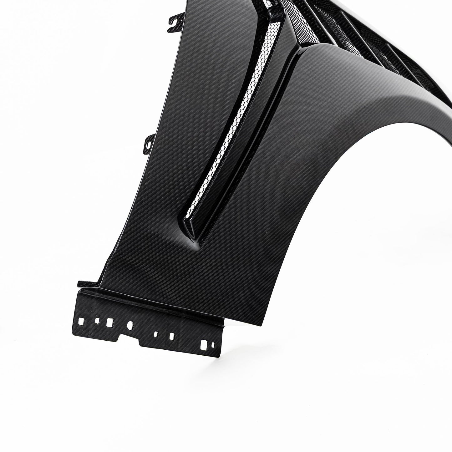 2024-2026 Mustang S650 Type-GTD Dry Gloss Carbon Fiber Front Fenders Pair