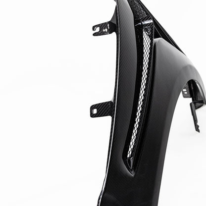 2024-2026 Mustang S650 Type-GTD Dry Gloss Carbon Fiber Front Fenders Pair