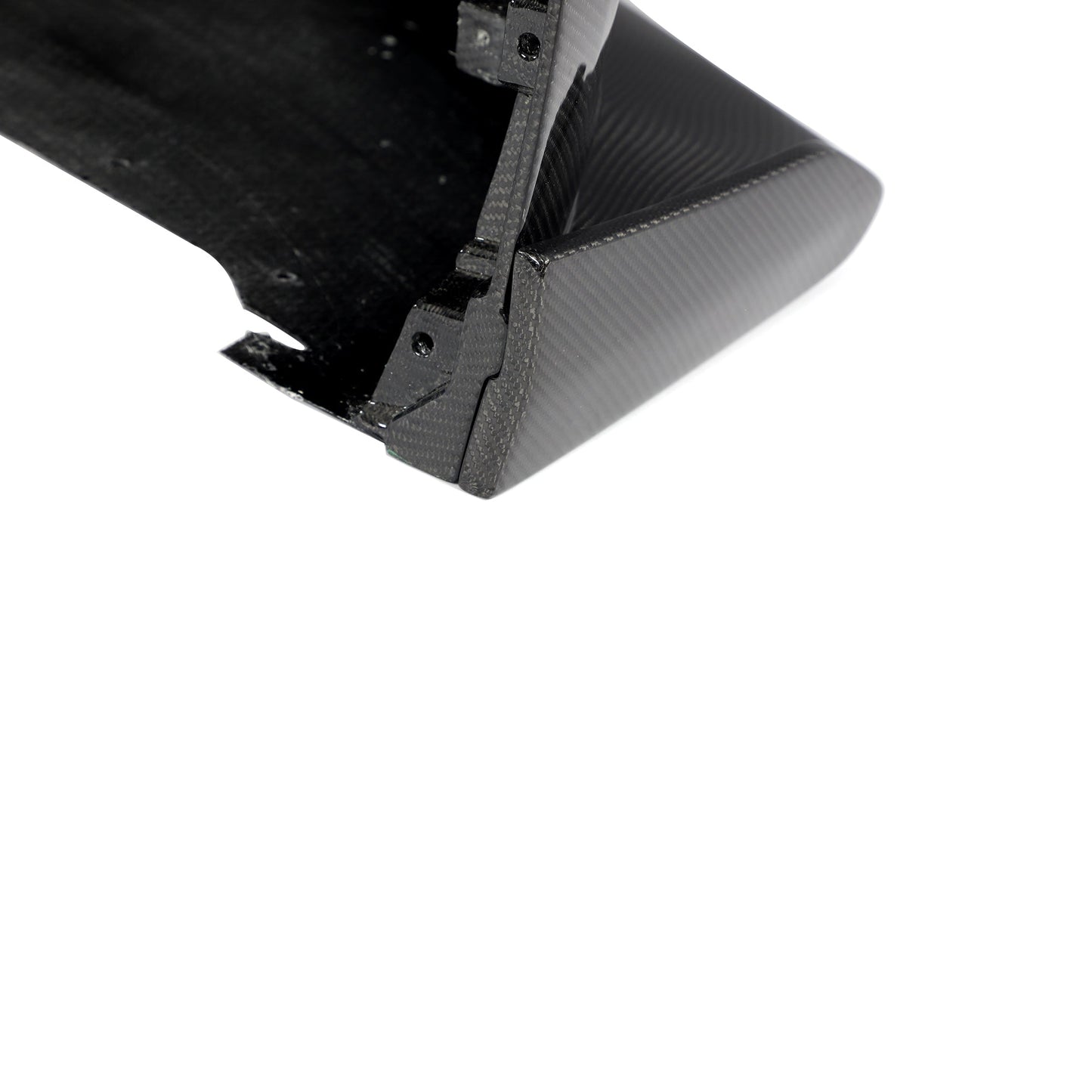 2010-2015 Chevy Camaro Black Panther 1PC Full Gloss Carbon Fiber Track Package Front Bumper Conversion