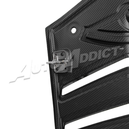 STO Lamborghini Huracan Dry Carbon Fiber Functional Rear Engine Cover Deck Lid Shell