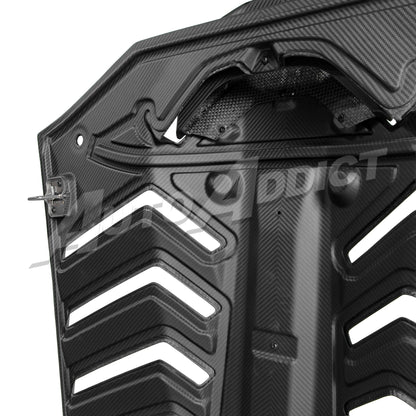 STO Lamborghini Huracan Dry Carbon Fiber Functional Rear Engine Cover Deck Lid Shell